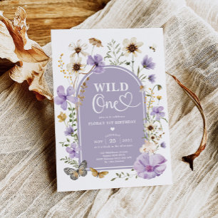 Invitation Sauvage : Anniversaire 1 an de Wild One : Fleur Sa