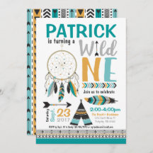 Invitation sauvage d'anniversaire de Dreamcatcher