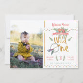 Invitation sauvage d'anniversaire de tribal de (Devant)