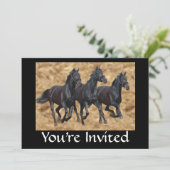 Invitation sauvage de chevaux (Debout devant)