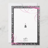 Invitation sauvage de gâteau d'anniversaire de (Dos)