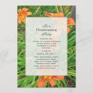 Invitation sauvage de partie de Daylily