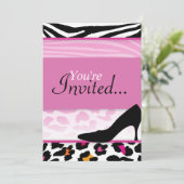 Invitation sauvage de talon (Bachelorette ou (Debout devant)