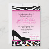 Invitation sauvage de talon (Bachelorette ou (Dos)