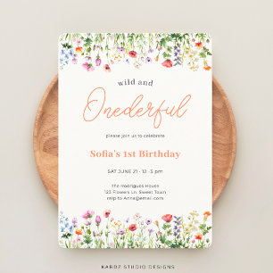 Invitation Sauvage et Merveilleuse Wildflower 1er Anniversair