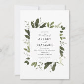 Invitation Sauvage et vert (Devant)