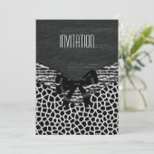 Invitation Sauvage Noir Blanc (Debout devant)