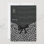 Invitation Sauvage Noir Blanc (Dos)