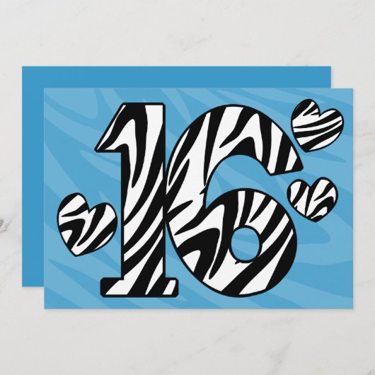 Invitation Sauvage Seize (Devant / Derrière)