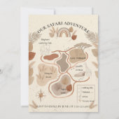 Invitation Sauvageonne - Safari Bohème Premier Anniversaire (Dos)