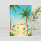 Invitation Sauvegarder La Date (Debout devant)