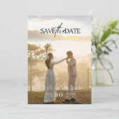 Invitation Sauvegarder La Date (Debout devant)