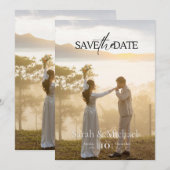 Invitation Sauvegarder La Date (Devant / Derrière)