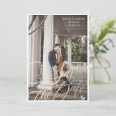 Invitation Sauvegarder la date (Debout devant)