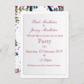 Invitation Sauvegarder la date Appareil photo vintage (Devant / Derrière)