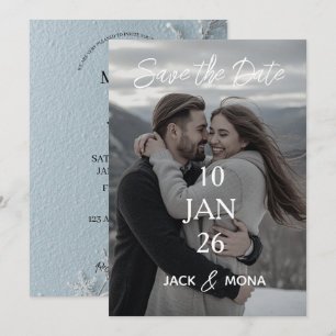 Invitation Sauvegarder la date  Mariage moderne simple person