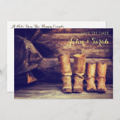 Invitation Sauvegarder La Date - Ouest (Devant / Derrière)