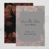 Invitation Sauvegarder la date - Rose fanée (Devant / Derrière)