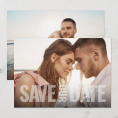 Invitation Sauvegarder l'annonce de notre rendez-vous (Devant / Derrière)