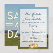 Invitation Sauvegarder les champs de date (Devant / Derrière)