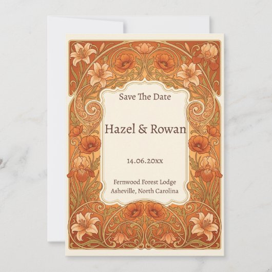 Invitation sauver la date (Devant)
