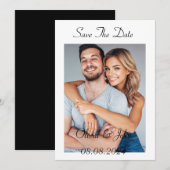 Invitation sauver la date (Devant / Derrière)