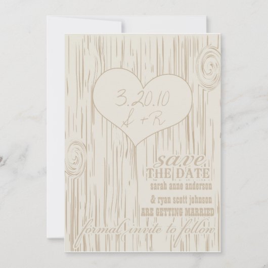 Invitation Sauver la date (Devant)