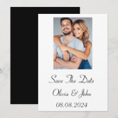 Invitation sauver la date (Devant / Derrière)