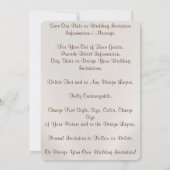 Invitation "Sauver la date" avec PHOTO, Personnali (Dos)