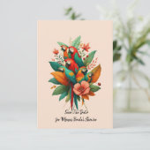 Invitation Sauver la Date Baby Shower (Debout devant)