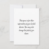 Invitation Sauver la Date Baby Shower (Dos)
