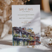 Invitation Sauver la date de la Nouvelle-Orléans Ville Quarti