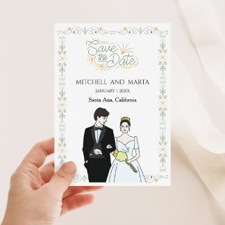 Invitation Sauver la date florale