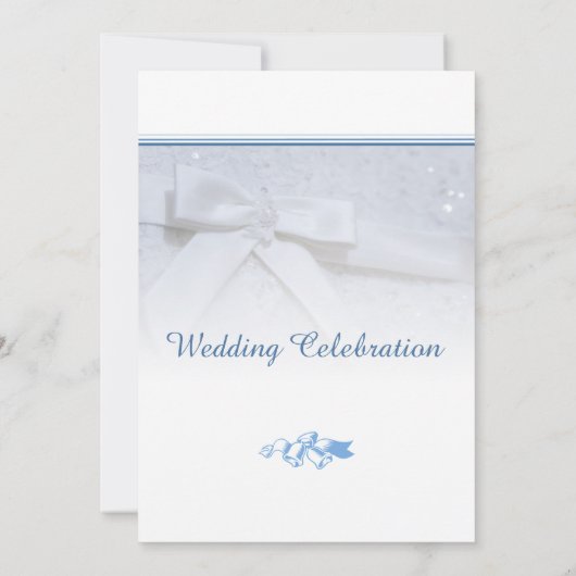 Invitation Sauver la date noeuds blancs | Nouer le mariage (Dos)