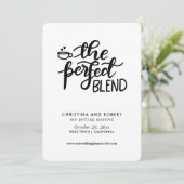 Invitation Sauver la date | Perfect Blend écriture manuscrite (Debout devant)