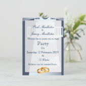 Invitation Sauver la date Phare Vintage (Debout devant)