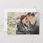 Invitation Sauver la date Photo de mariage rustique sudiste e (Devant)