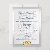Invitation Sauver la date Vintage Avion (Devant)