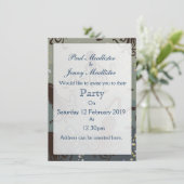 Invitation Sauver la Date Vintage Underwater (Debout devant)