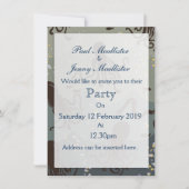 Invitation Sauver la Date Vintage Underwater (Devant)
