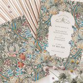 Invitation Sauvez la date Golden Lily Rich Caramel Morris