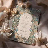 Invitation Sauvez la date Golden Lily Rich Caramel Morris