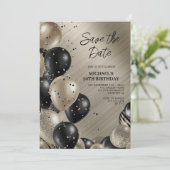 Invitation Sauvez la date Hommes 50e anniversaire (Debout devant)