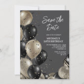 Invitation Sauvez la date Hommes 50e anniversaire (Devant)