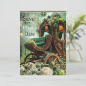 Invitation Sauvez la date magique – Carrosse de la Forêt Ench (Debout devant)