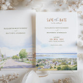 Invitation Sauvez la date Martha's Vineyard, Massachusetts