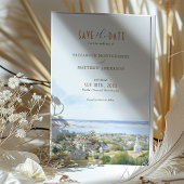 Invitation Sauvez la date Martha's Vineyard, Massachusetts