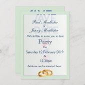 Invitation Sauvez la date Salon de coiffure vintage (Devant / Derrière)