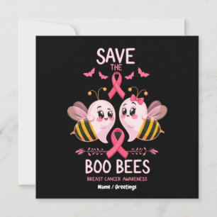 Invitation Sauvez les abeilles Boo Cancer du sein Femmes Hall