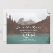 Invitation Sauvez l'invitation de Date Mountain Lake (Devant)